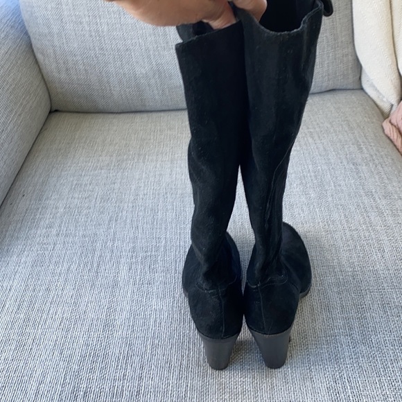 BCBG Suede Pull on Knee High Boots - Picture 6 of 11